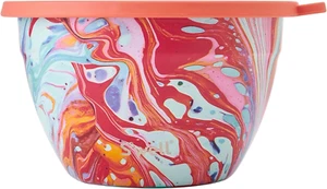 S'well 64oz Stainless Steel Salad Bowl Kit Marble Swirl w/Tray & Mini Canister - Picture 1 of 1