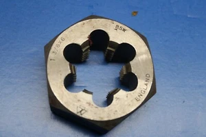 England 1 3/8" BSW Dienut 1 inch and 3/8-6 BSW HSS 65mm A/F hexagonal unused - Picture 1 of 2