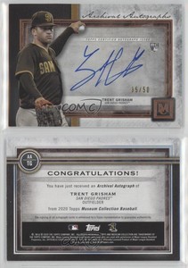 2020 Topps Museum Collection Archival Copper /50 Trent Grisham Rookie Auto RC