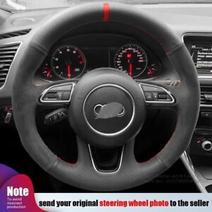 Alcantara Suede Car Steering Wheel Cover For Audi A1 A3 A4 2015-16 A7 2012-18 S7