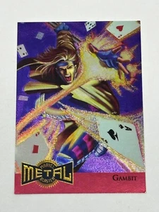 1995 Marvel Metal GAMBIT #4 Metal Blaster X-MEN - Picture 1 of 2