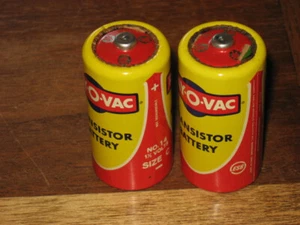 2 Vintage RAY-O-VAC ""C"" TROCKENZELLE (Nr. 14) - Bild 1 von 5