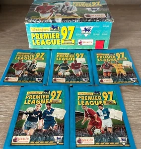 Merlin's Premier League 97 1997 Football Stickers Unopened Sealed Pack - Picture 1 of 11