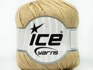 Pure Bamboo #41456 Beige Super-Fine Yarn Ice 100% Bamboo 50 Grams 218 Yards - Picture 1 of 5