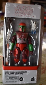 Star Wars Black Series Mandalorian WARRIOR (HOLIDAY EDITION) Figure NEW - Picture 1 of 6