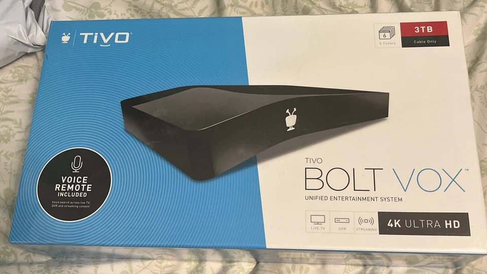 TiVo Bolt Vox 3TB 4K DVR & Streaming Media Player TCD849300V New Sealed - Image 1 of 4