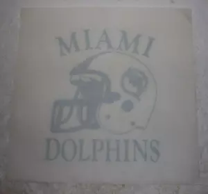 Miami Dolphins Football Large Bügelbild Wärmeübertragung Team Shirt Aufkleber Vintage Lagerbestand - Bild 1 von 5