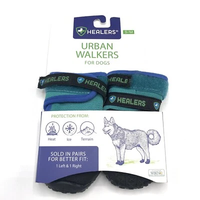 HEALERS Urban Walker Dog Shoes Boots S/M Protect Heat Cold Waterproof Winter L/R - Image 1 of 4