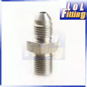 3AN AN3 AN-3 To 1/8" BSP BSPP Stainless Steel Straight Adapter Fitting - Picture 1 of 5