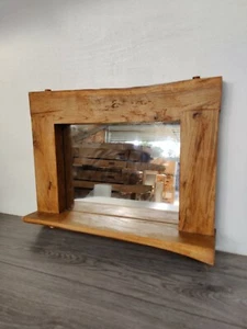 Live Edge Oak Framed Mirror | Live Edge Furniture, Oak Furniture - Picture 1 of 10