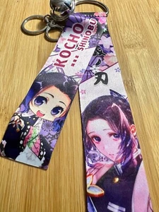 Demon Slayer ~ SHINOBU KOCHO ~ Niedlicher GROSSER Schlüsselanhänger ~ Tasche Dangle-Clipon ~ Anime NEU - Bild 1 von 5