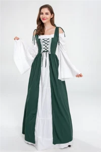Retro Palace Dress Princess Queen Drama Stage Costume - Picture 1 of 28