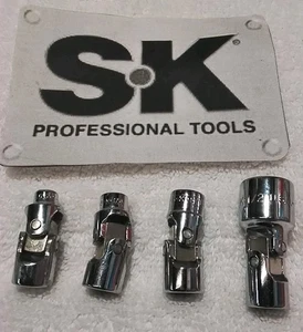 S-K 4pc 1/4" DRIVE UNIVERSAL U-JOINT 6PT 3/16"-1/4"-5/16"-1/2" SOCKET SET SAE... - Picture 1 of 4