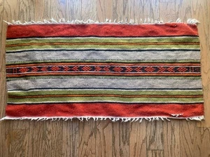 Pre 1970’s VINTAGE ANTIQUE TRIBAL ANATOLIAN RUG GEOMETRIC TURKISH VINTAGE 36x18” - Bild 1 von 6