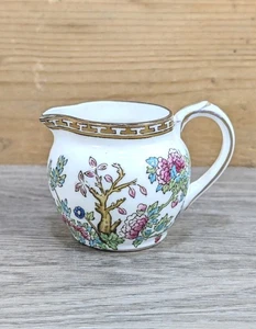 c.1900s Small Bone China Milk Jug ~ Indian Tree of Life - S.B & S 'Anchor' China - Picture 1 of 6