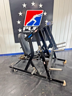 Fuerza de martillo | Prensa de piernas horizontal lateral ISO cargada con placa Foto 1 de 4