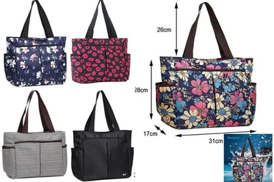 Tote Bag Women Zipper Waterproof Multi-Compartment Baby Changing  Shoulder Bags - Image 1 of 3