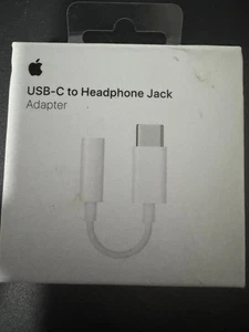 GENUINE Apple USB-C to Headphone Jack Adapter New Unopened Box - Photo 1 sur 1