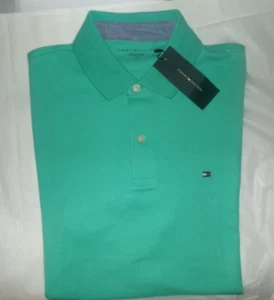 NWT Mens Tommy Hilfiger S/S Polo Shirt~SEAFOAM~SZ LRG - Picture 1 of 1