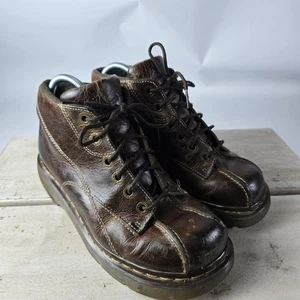 Botín Dr. Martens Doc Daisy Mujer Talla 10 Grueso Plataforma 12281 Marrón Y2K - Imagen 1 de 13