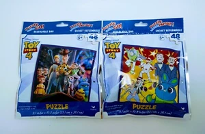 2 New Disney Toy Story 4 48 Piece Jigsaw Puzzles 9.1”x10.3” - Picture 1 of 3