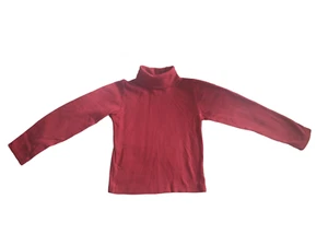 OLD NAVY Girls Red Long Sleeve Turtleneck Shirt/Top Size 6 100% Cotton - Picture 1 of 4