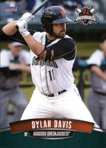 Dylan Davis 2016 Choice Augusta GreenJackets #08 RC Card - Picture 1 of 1