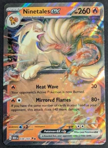 Tarjeta de Pokémon 151 escarlata y violeta Ninetales ex casi nueva 038/165 - Imagen 1 de 1