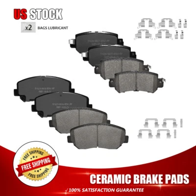 Pastillas de freno delanteras y traseras de cerámica para Mazda CX-5 2013 2014 2015 con kits de hardware Foto 1 de 4