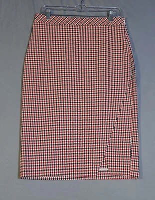 Linda falda midi Banana Republic para mujer 6 lápices pata de gallo retro fresca oficina Foto 1 de 4