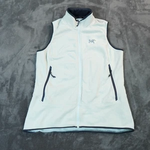 ARC'TERYX Kyanite Vest Women's Large Off White Tint Jacket Fleece Zip READ - Picture 1 of 10