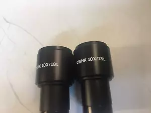 *PAR* Ocular Olympus CWHK 10/18L Microscopio Ocular PARA REPUESTOS Y REPARACIÓN - Imagen 1 de 8