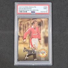 Futera Manchester United 1997 David Beckham Redemption Silver 177/250 PSA 9 Pop1
