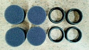 Foam Filter # D24235 D24233 CAC-1373 CAC-1372 (4) pack with retainer rings - Picture 1 of 5