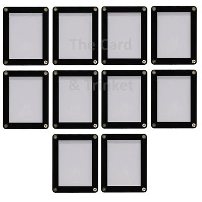 10 x Ultra PRO 1 Card Black Screw Screwdown Border Holder Display Frame Standard - Image 1 of 4