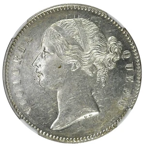 BRITISH INDIA Rupee 1840 (C or B) NGC MS61 'Victoria' - Picture 1 of 3