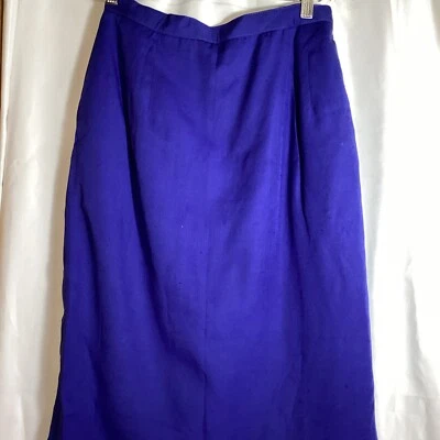 Falda lápiz vintage Harve Benard azul marino talla 8 nueva con etiquetas Foto 1 de 4