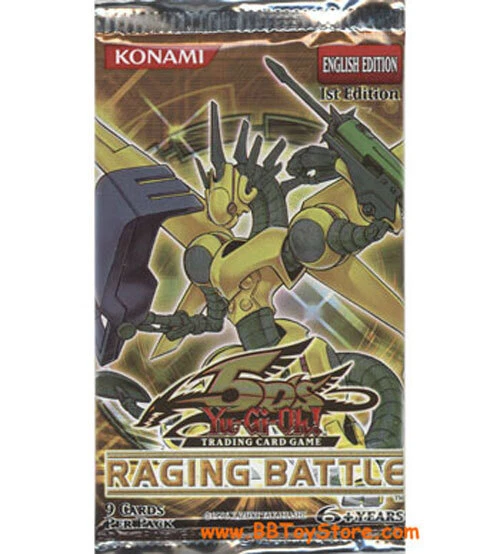 Yu-Gi-Oh! TCG Raging Battle Sealed Collectible Card Game Packs for
