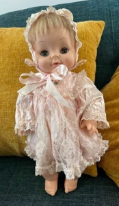 Vintage 1971 Horseman Dolls 15” Baby Doll Drinks Wets Sleepy Eyes Blonde Hair - Picture 1 of 10