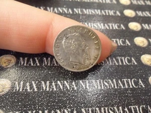 VITTORIO EMANUELE II 20 CENTESIMI 1863 MILANO COD. VITEMAII-62 - Foto 1 di 6