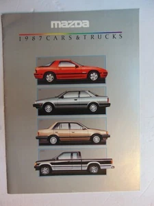 1987 MAZDA CAR & TRUCK Original Car Dealer Sales Brochure - Picture 1 of 1