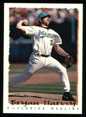 1995 Topps #311 Bryan Harvey Marlins 8 - NM/MT - Image 1 of 2