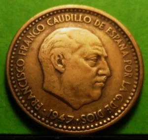 ESTADO ESPAÑOL, 1 Peseta de 1947 *19-56, Escasa - Picture 1 of 2
