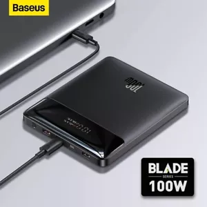 Baseus 100W Power Bank 20000mAh USB Type C Quick Charge PD 4 port Powerbank 65W - Picture 1 of 6