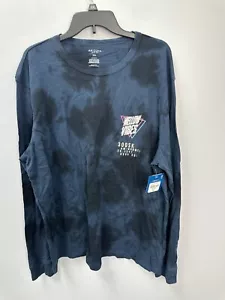 Arizona Blue Black Tie Dye Long Sleeve T-Shirt Men's Size XXL "Mellow Vibes" - Picture 1 of 9