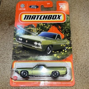 Matchbox 1970 Ford Ranchero 2022 Metal 70 Years 17/100 HKW40 Green New Truck Car - Picture 1 of 9