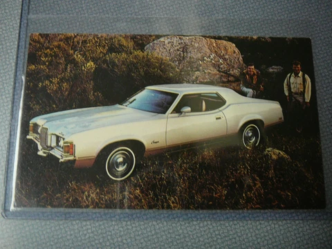 1972 Johnny Bench Pete Rose Cincinnati Reds Mercury Cougar Post Card Cover