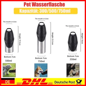 Trinkflasche für Hunde aus Edelstahl mit Trinknapf ideal für unterwegs 6-12 h - Bild 1 von 27
