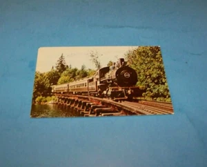 Steam Locomotive Lake Whatcom Railway Wickersham Washington Railroad Postcard - Picture 1 of 2