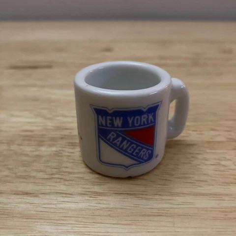 NEW YORK RANGERS Logo NHL "Cup Crazy" Commemorative Team 1.25" Mini Mug Cover